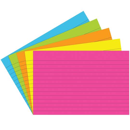 4 X 6 Lined Index Cards Brite Assortment 6 Pack 4 X 6 Lined Index Cards Brite Assortment 6 Pack